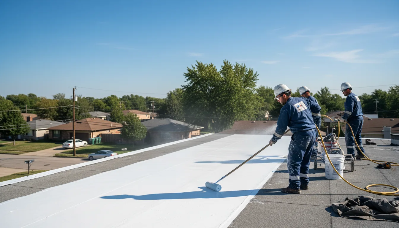 Commercial roof coating in Crowheart, WY near me